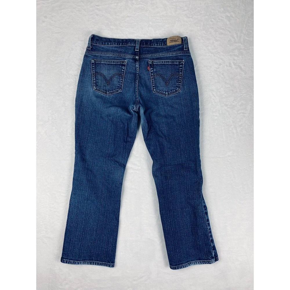 Levi's 550 Classic Relaxed Relaxed Boot Cut Womens Jeans Size 12S - Picture 12 of 16